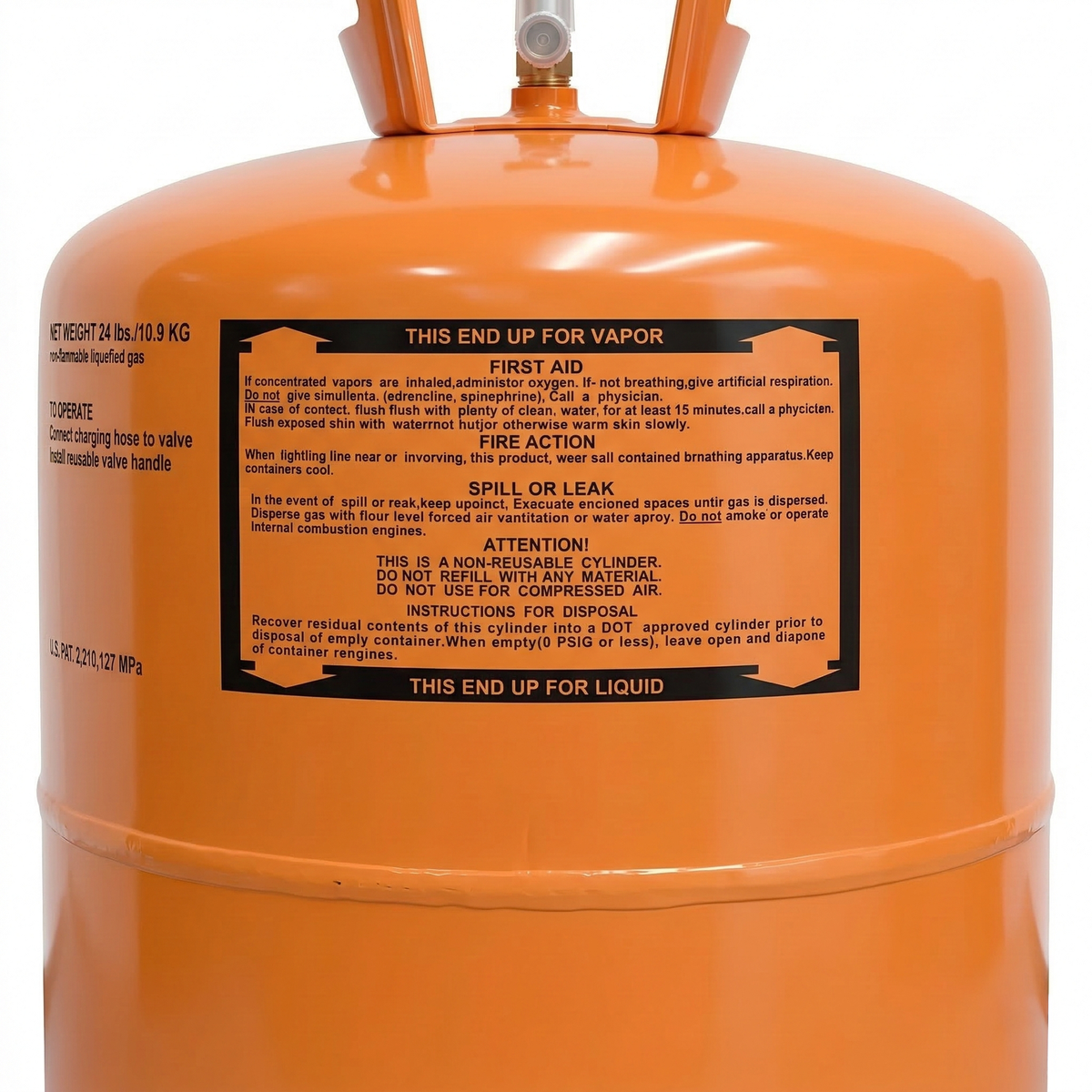 R404A Refrigerant 24Lb Cylinder – Factory Sealed, Ships from US Warehouse