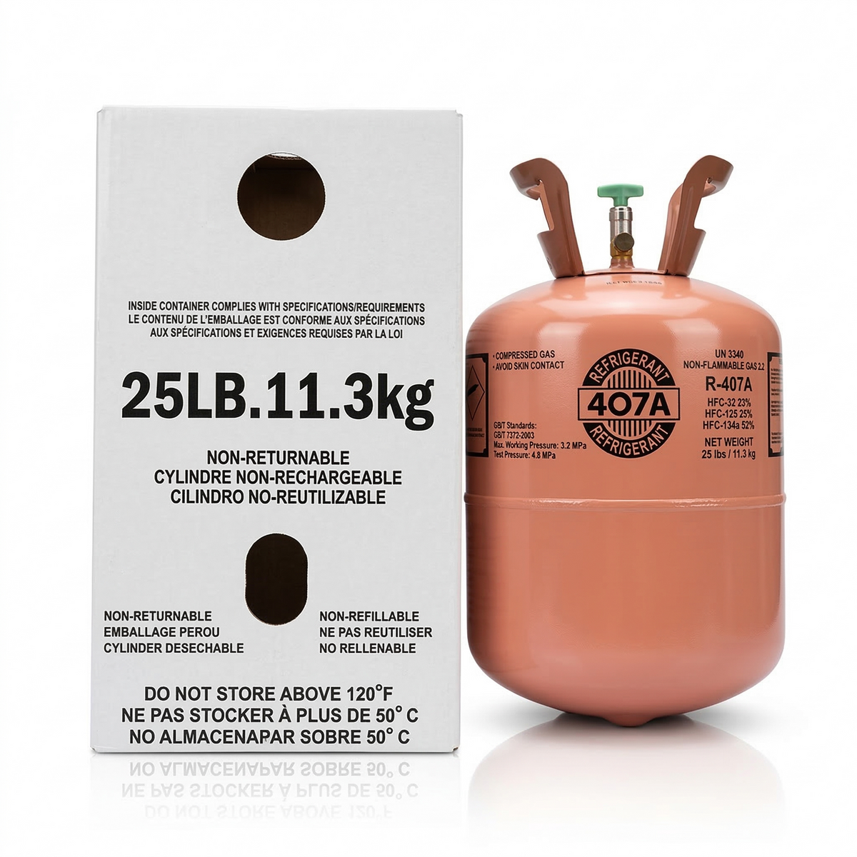 R407A 25 Lbs Refrigerant New Factory Sealed