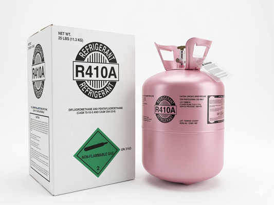 R410A Refrigerant 25Lb Cylinder – Factory Sealed, Ships from US Warehouse
