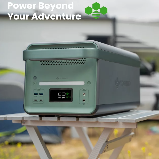 Yoshino B4000 SST New Solid-State Portable Power Station 2,611Wh, 4,000W Continuous6,000W Peak Solar Optional Generator,UPS Backup Battery
