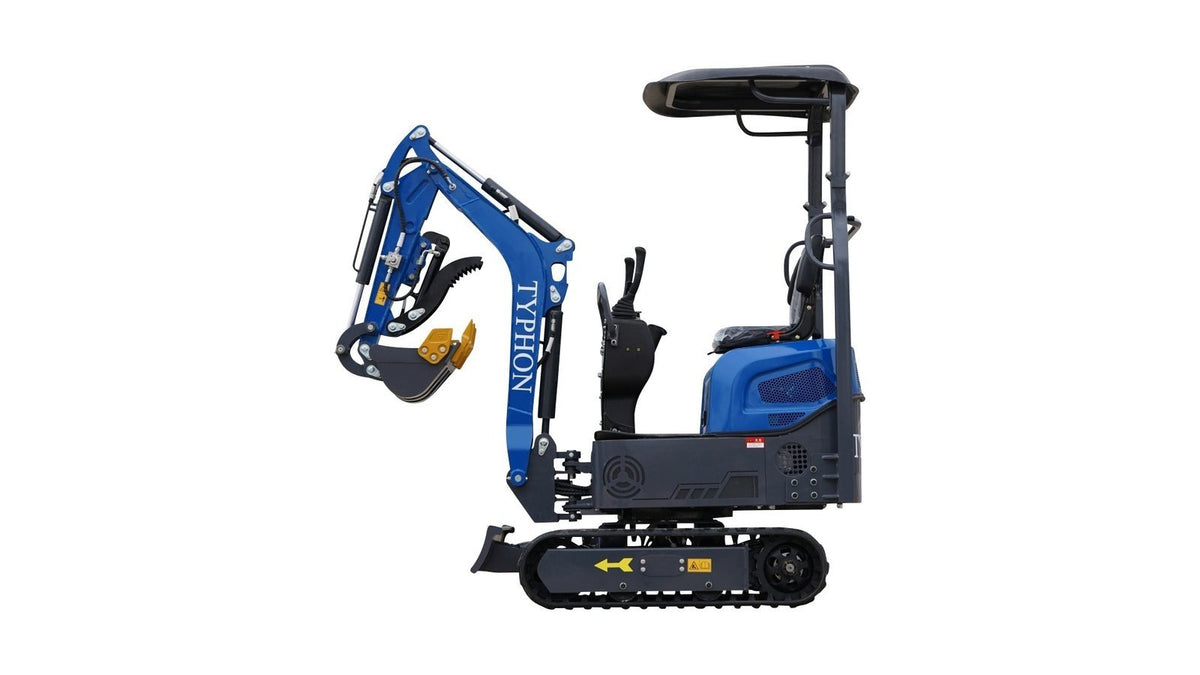 TYPHON TERROR XI STORM Mini Excavator – 1.1 Ton Boom Swing