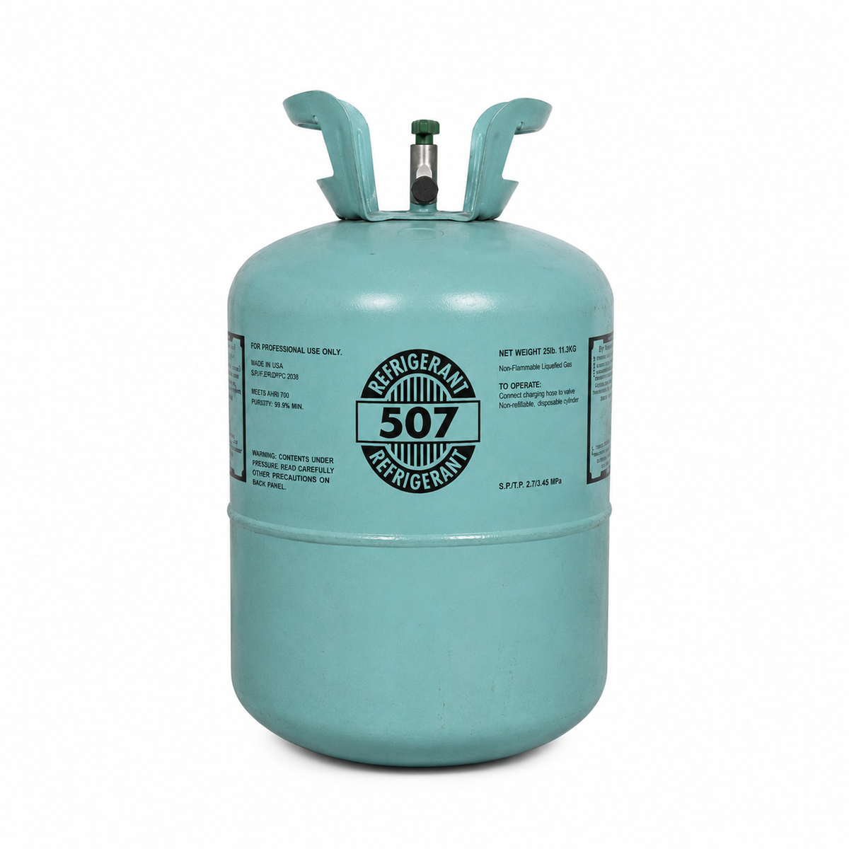 R507 Refrigerant 25Lb Cylinder – Factory Sealed, Ships from US Warehouse