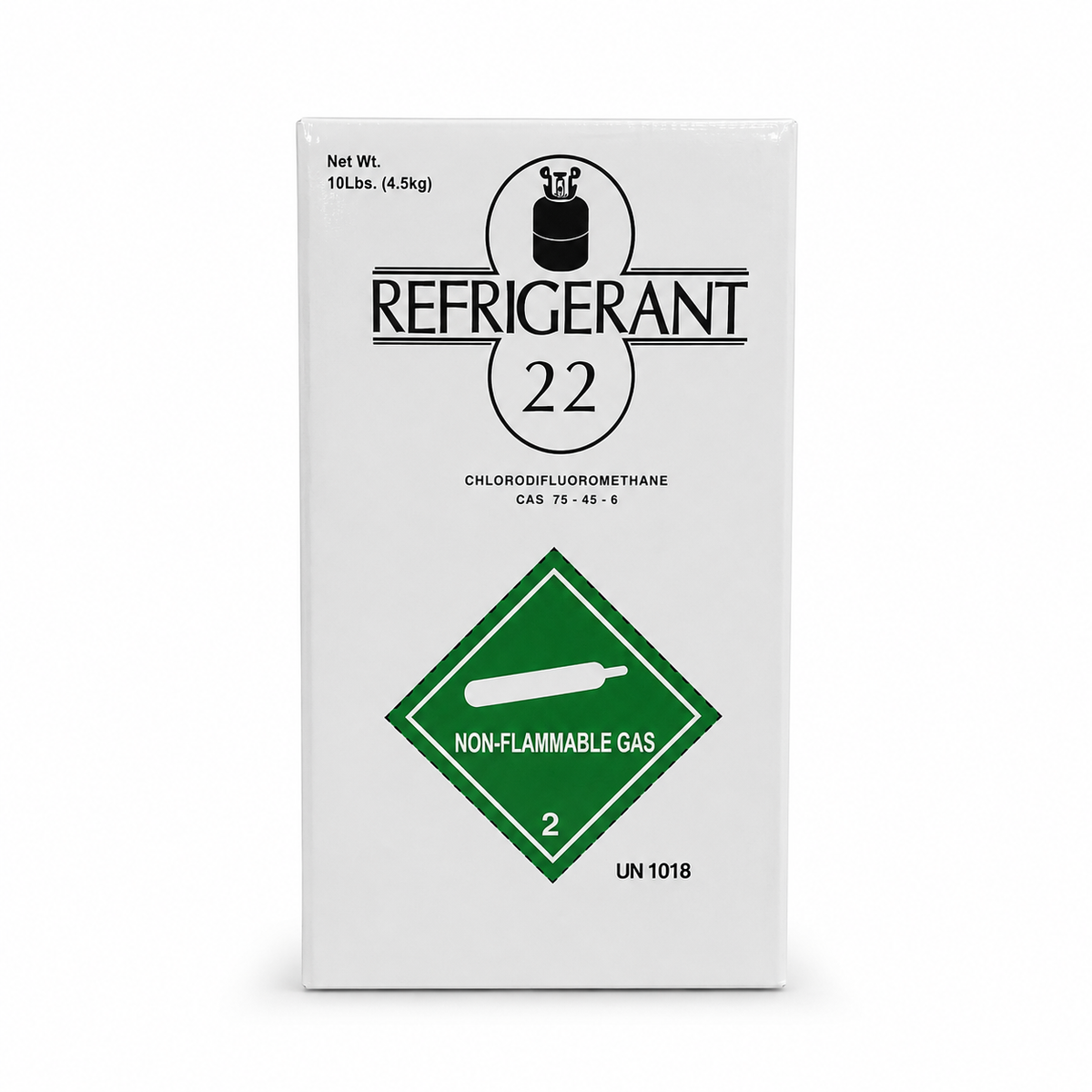 R22 Refrigerant 10Lb Cylinder – For HVAC & AC Systems, Factory Sealed