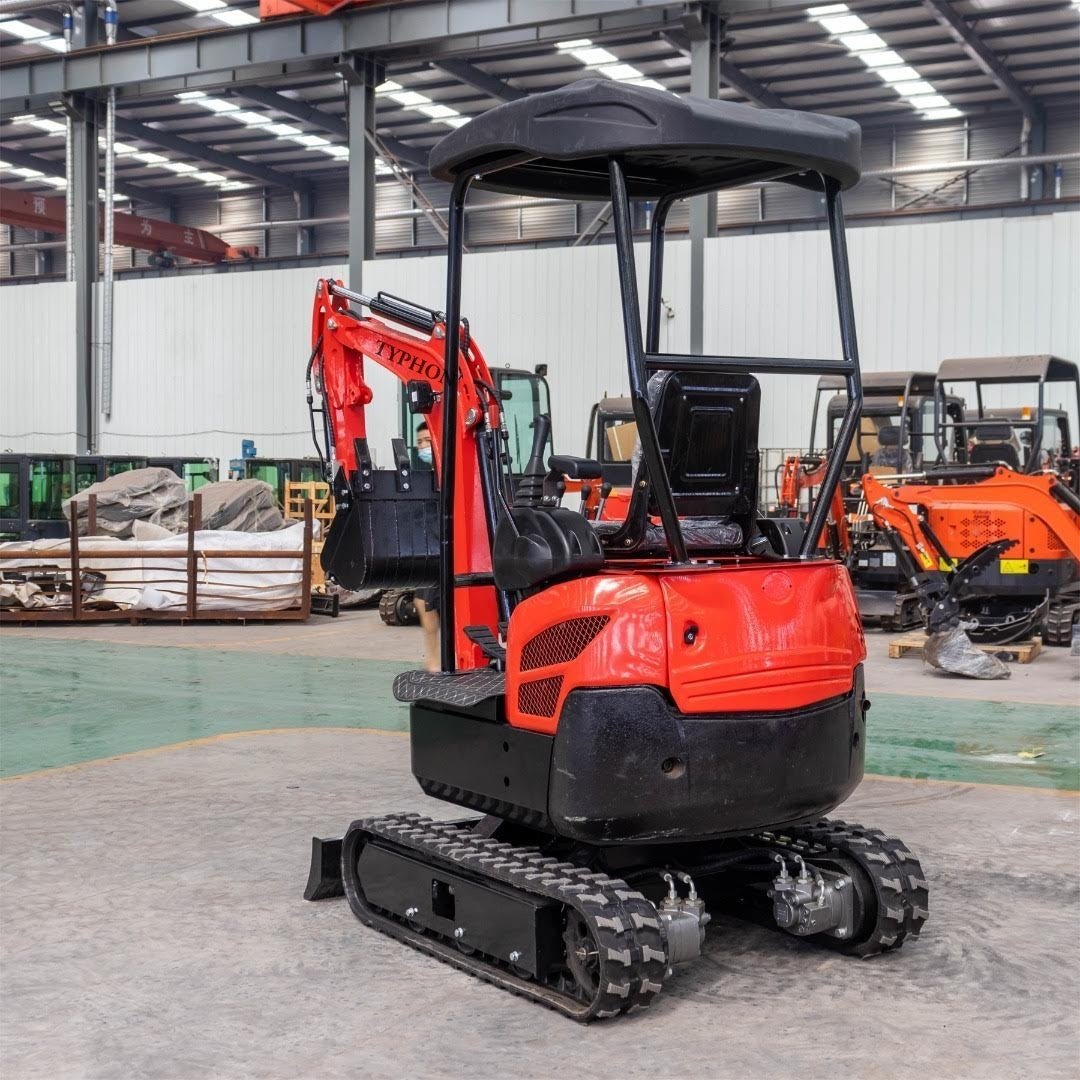 New 4,000 lb TYPHON Lux Mini Excavator Rubber Track with Kubota Diesel Engine