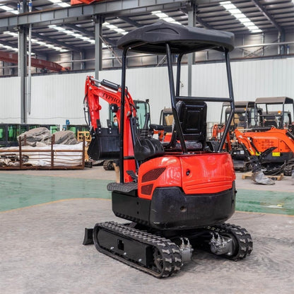 New 4,000 lb TYPHON Lux Mini Excavator Rubber Track with Kubota Diesel Engine
