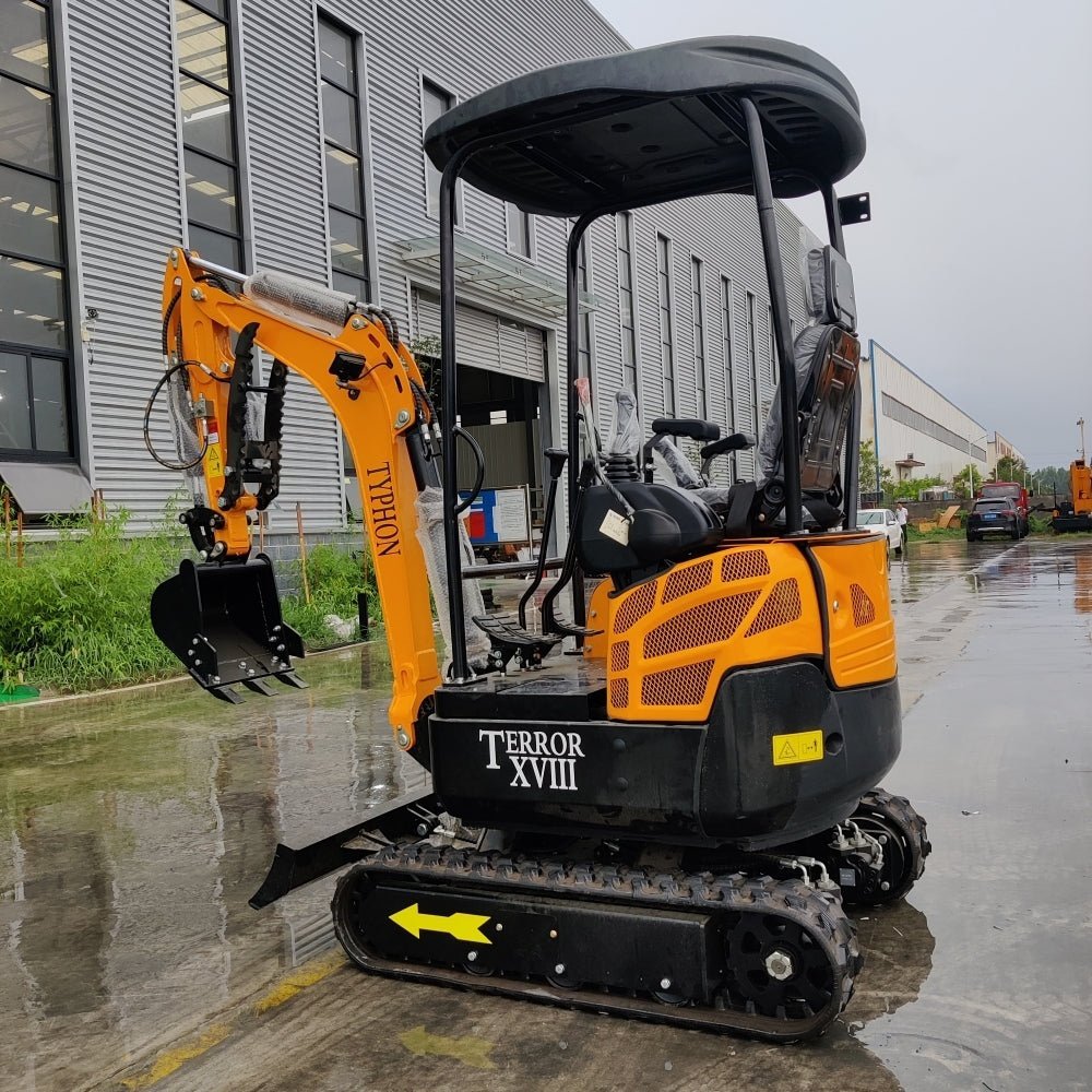 TYPHON TERROR XVIII Mini Excavator – 4000lbs Digger with 0.03 cbm Bucket