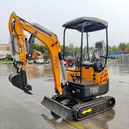TYPHON TERROR XVIII Mini Excavator – 4000lbs Digger with 0.03 cbm Bucket