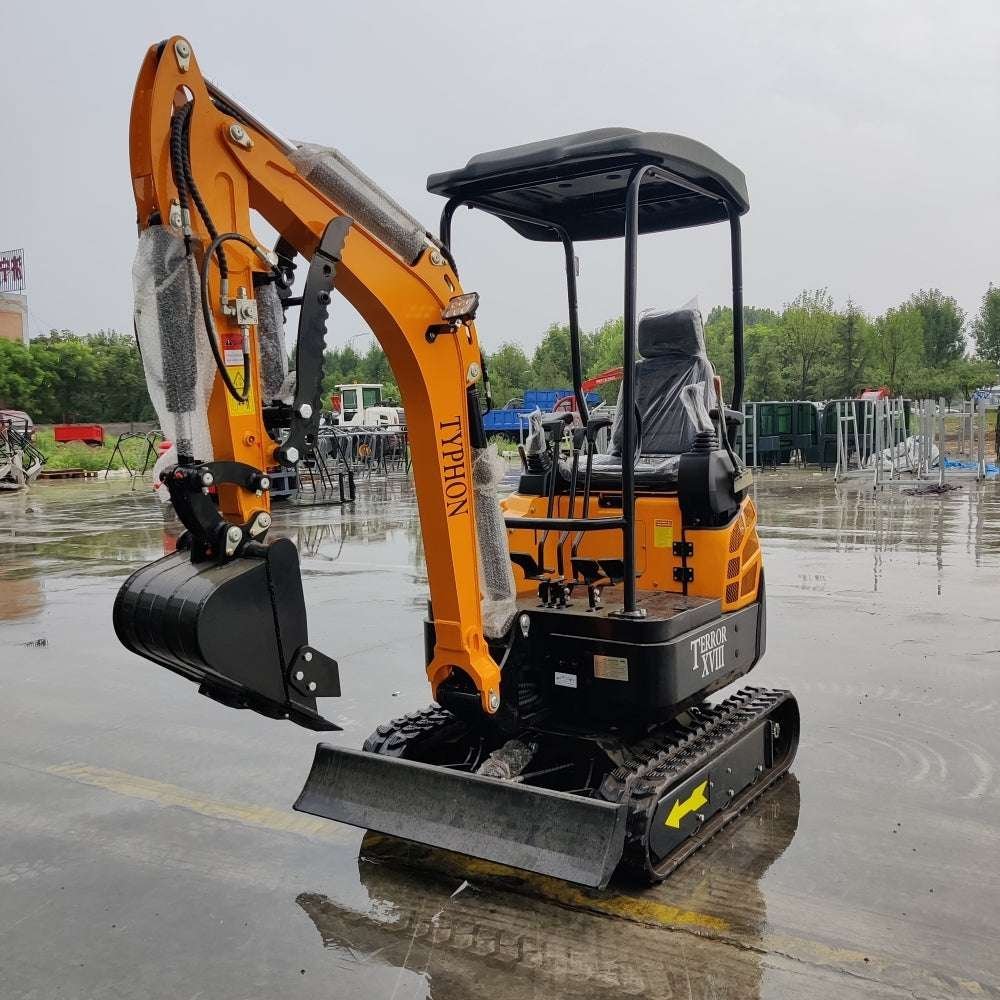 TYPHON TERROR XVIII Mini Excavator – 4000lbs Digger with 0.03 cbm Bucket