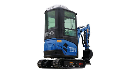 4000 lb TYPHON TERROR XVII Cabin Mini Excavator Kubota D902