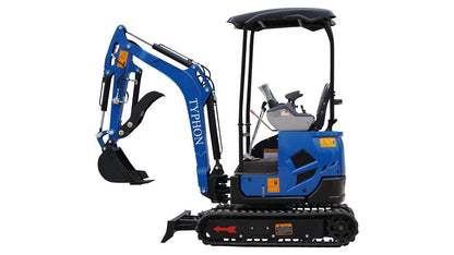 2025 3800 lb TYPHON TERROR XVII Mini Excavator Kubota D902