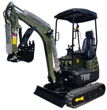 NEW 4,000lb TYPHON TERROR XVIII Mini Excavator Kubota Engine
