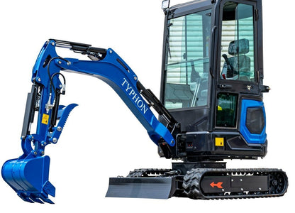 TYPHON 18 FLEX PRO 1.8 Ton Mini Excavator 12 attachments