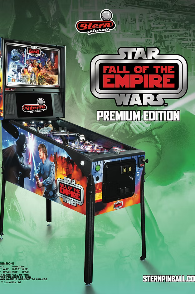 Stern Pinball Star Wars: Fall of the Empire Premium Pinball Machine