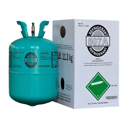 R507 Refrigerant 25Lb Cylinder – Factory Sealed, Ships from US Warehouse