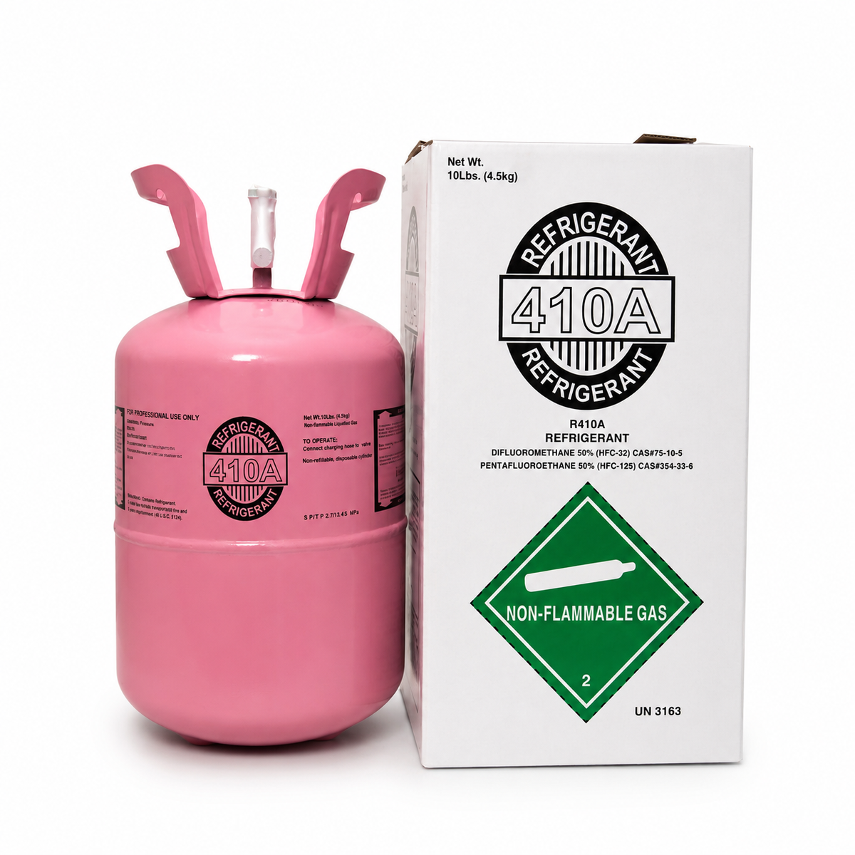R410A Refrigerant 10Lb Cylinder – For HVAC & AC Systems, Factory Sealed