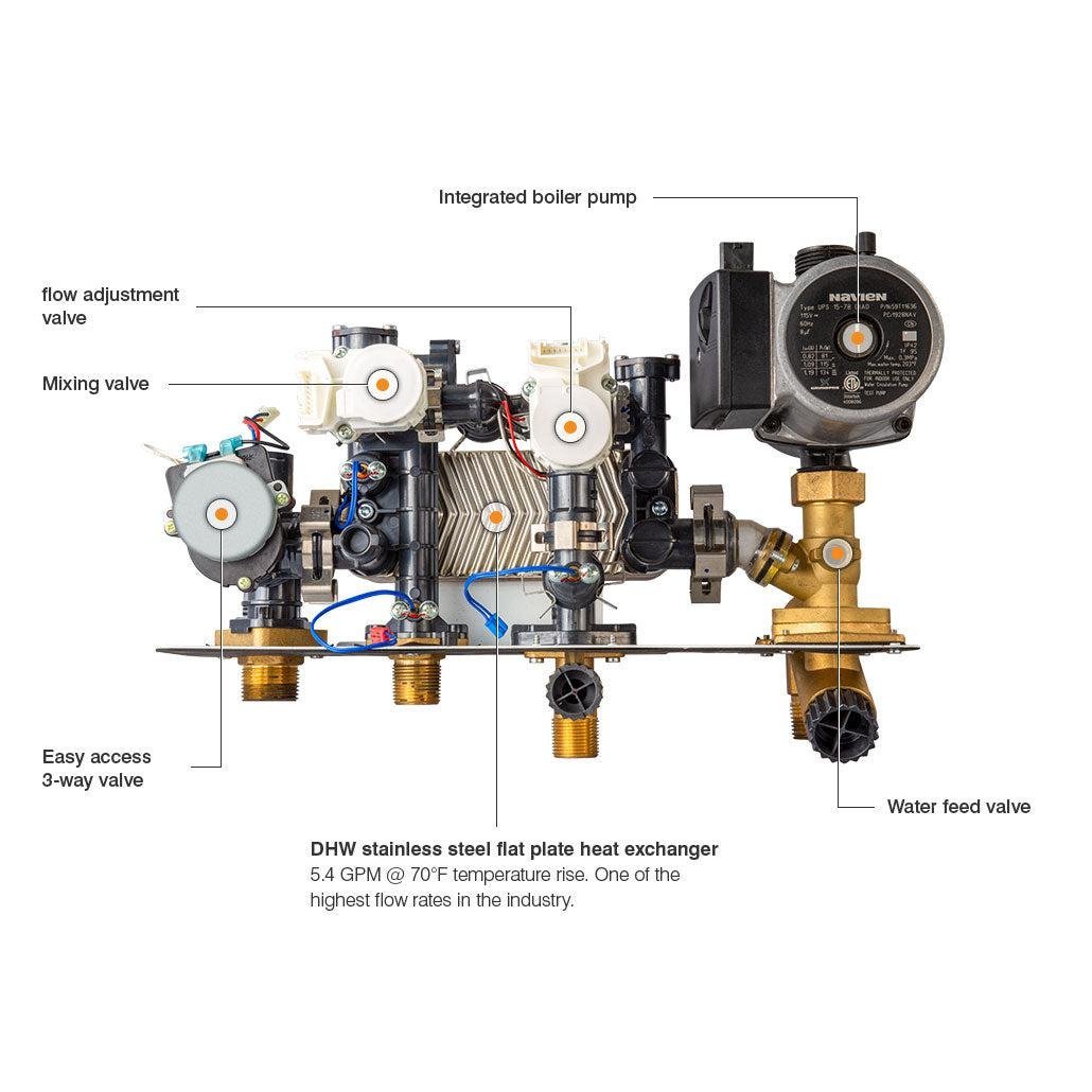Navien™ NCB-190/060H 160,000 BTU DHW 60,000 BTU HTG Condensing Combi-Boiler