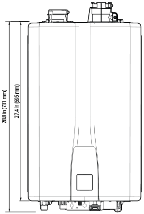 Navien™ NPE-240S2 199,000 BTU Condensing High-Efficiency Gas Tankless Water Heater