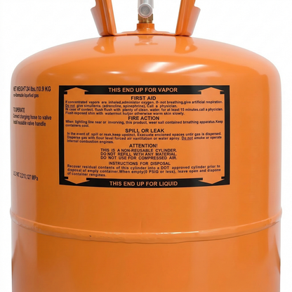 R404A Refrigerant 24Lb Cylinder – Factory Sealed, Ships from US Warehouse