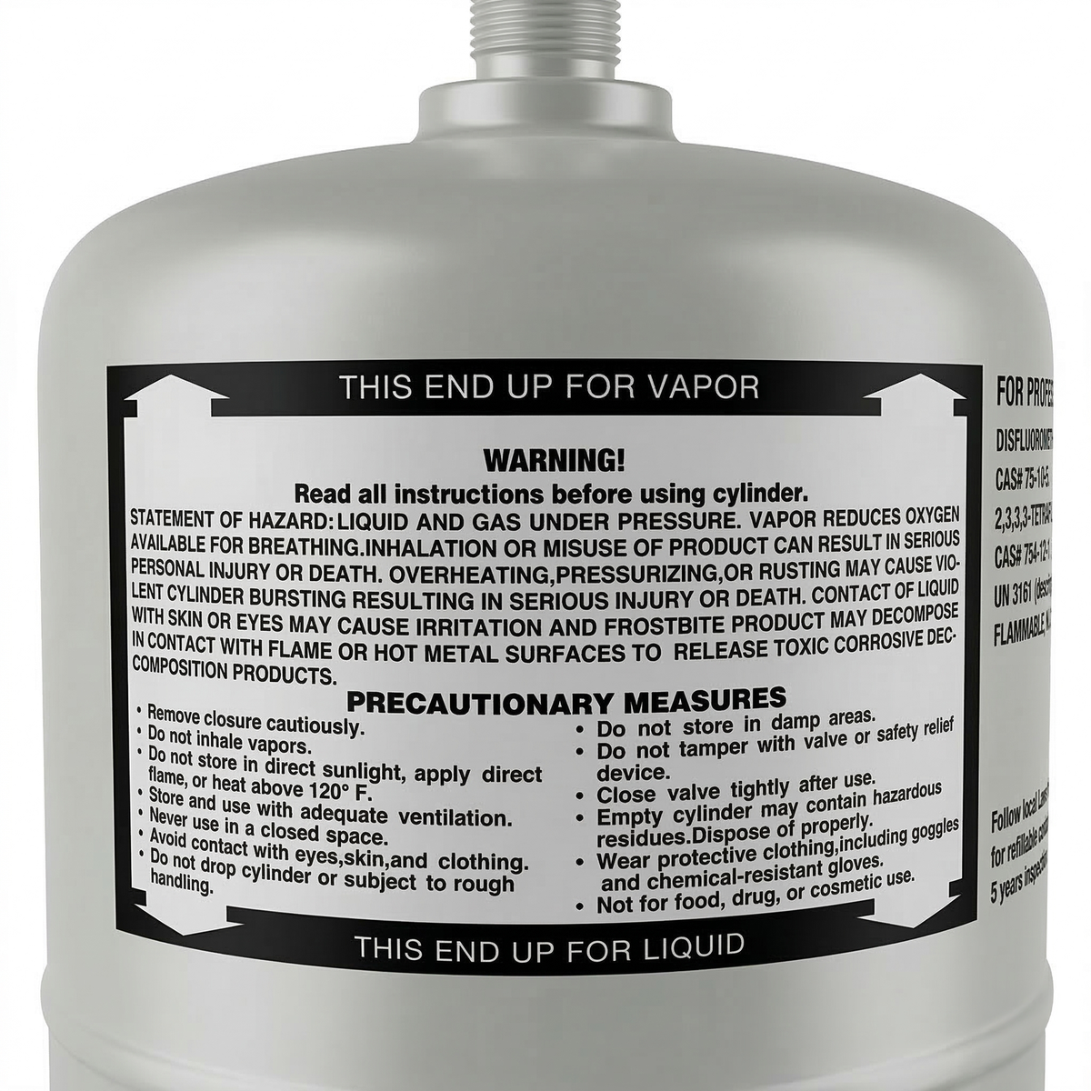 R454b Refrigerant 22Lb Cylinder – Factory Sealed, Ships from US Warehouse