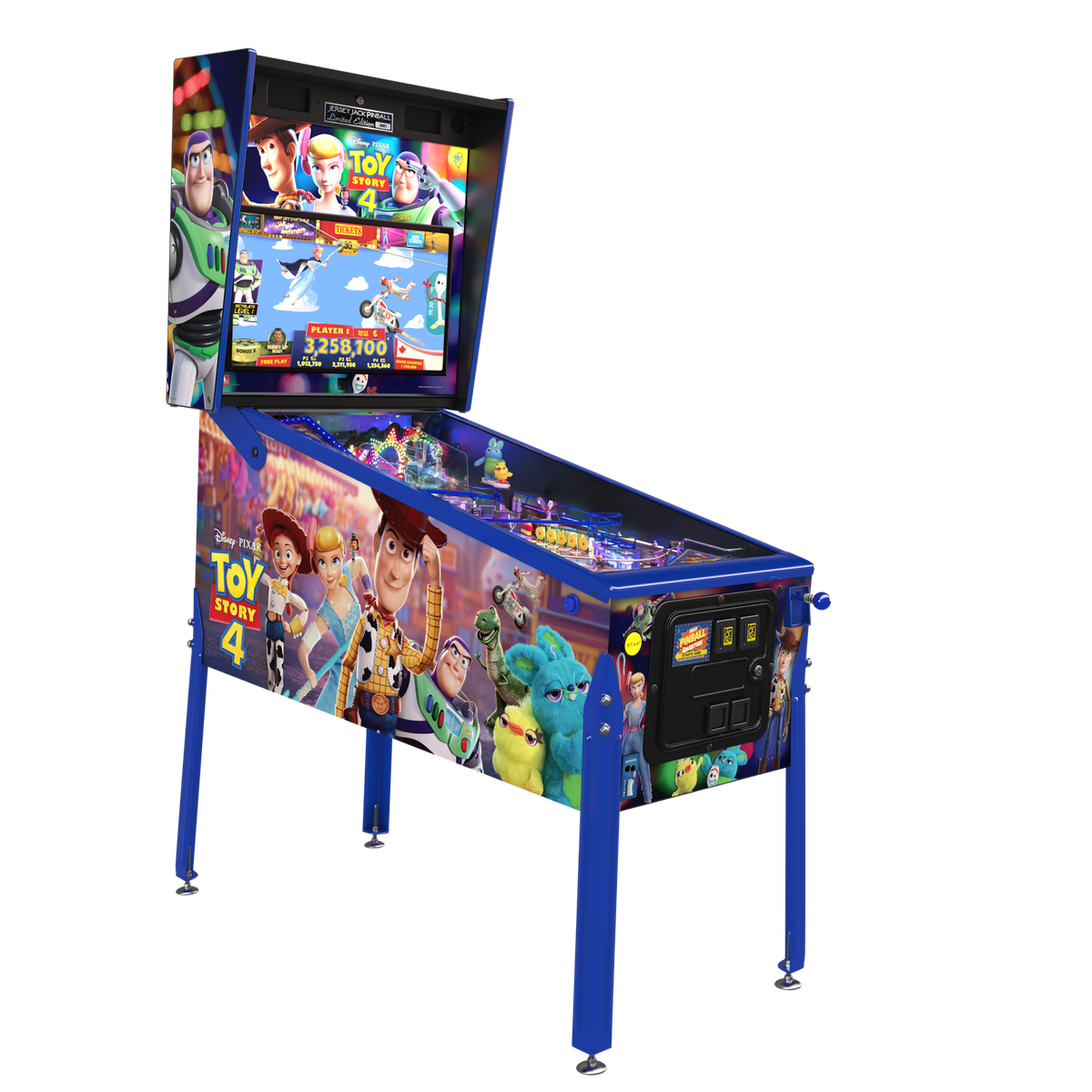 JJP Toy Story 4 Limited Edition Pinball Machine