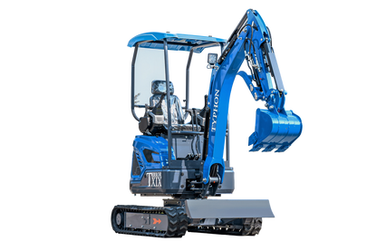 New TYPHON TERROR XIX STORM Mini Excavator 4000lbs 20.4hp Kubota D902 engine  Trench Digger with Boom Swing, Canopy, Retractable Tracks