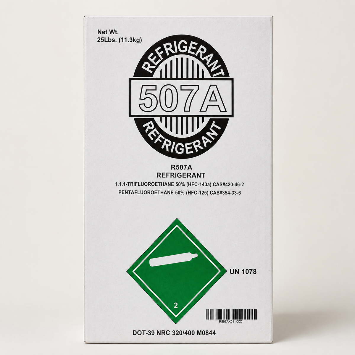 R507 Refrigerant 25Lb Cylinder – Factory Sealed, Ships from US Warehouse