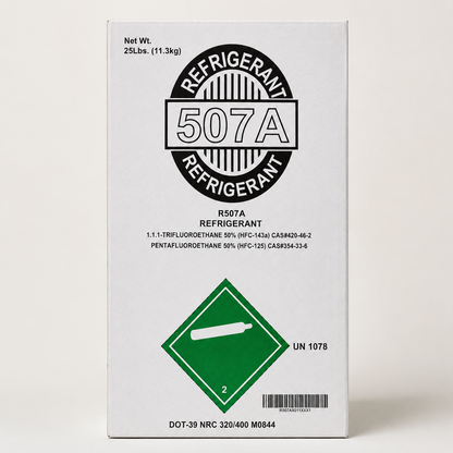 R507 Refrigerant 25Lb Cylinder – Factory Sealed, Ships from US Warehouse
