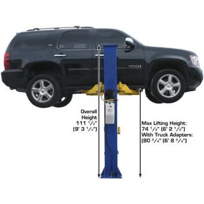 9000 LB Baseplate 2-Post Lift – Atlas 9KBPX