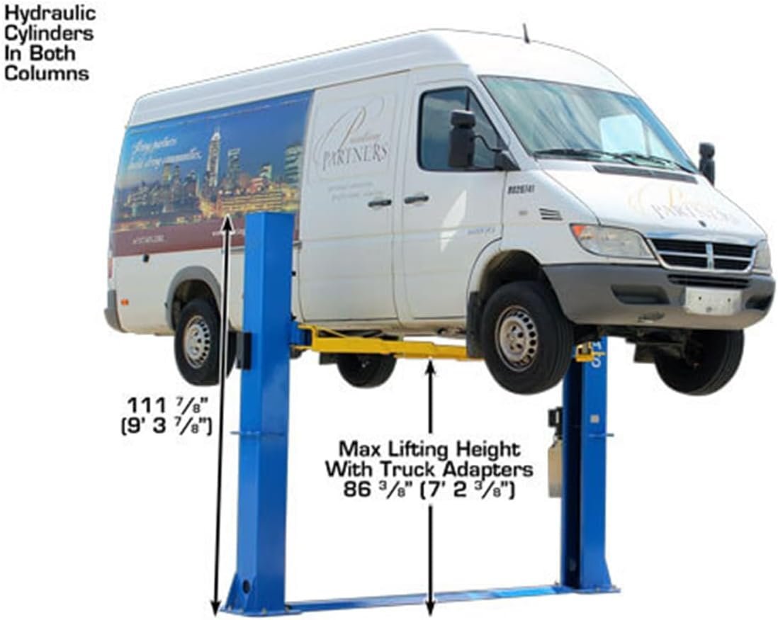 Atlas Automotive Equipment Atlas Equipment BP10000X Commercial Grade Baseplate 10 000 Lb. Capacity 2-Post Lift