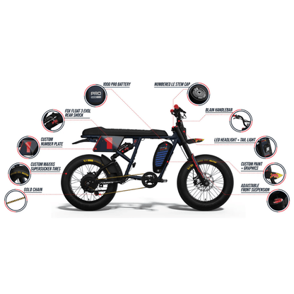 Super73 Oracle Red Bull Racing R Adventure Series Electric Bike