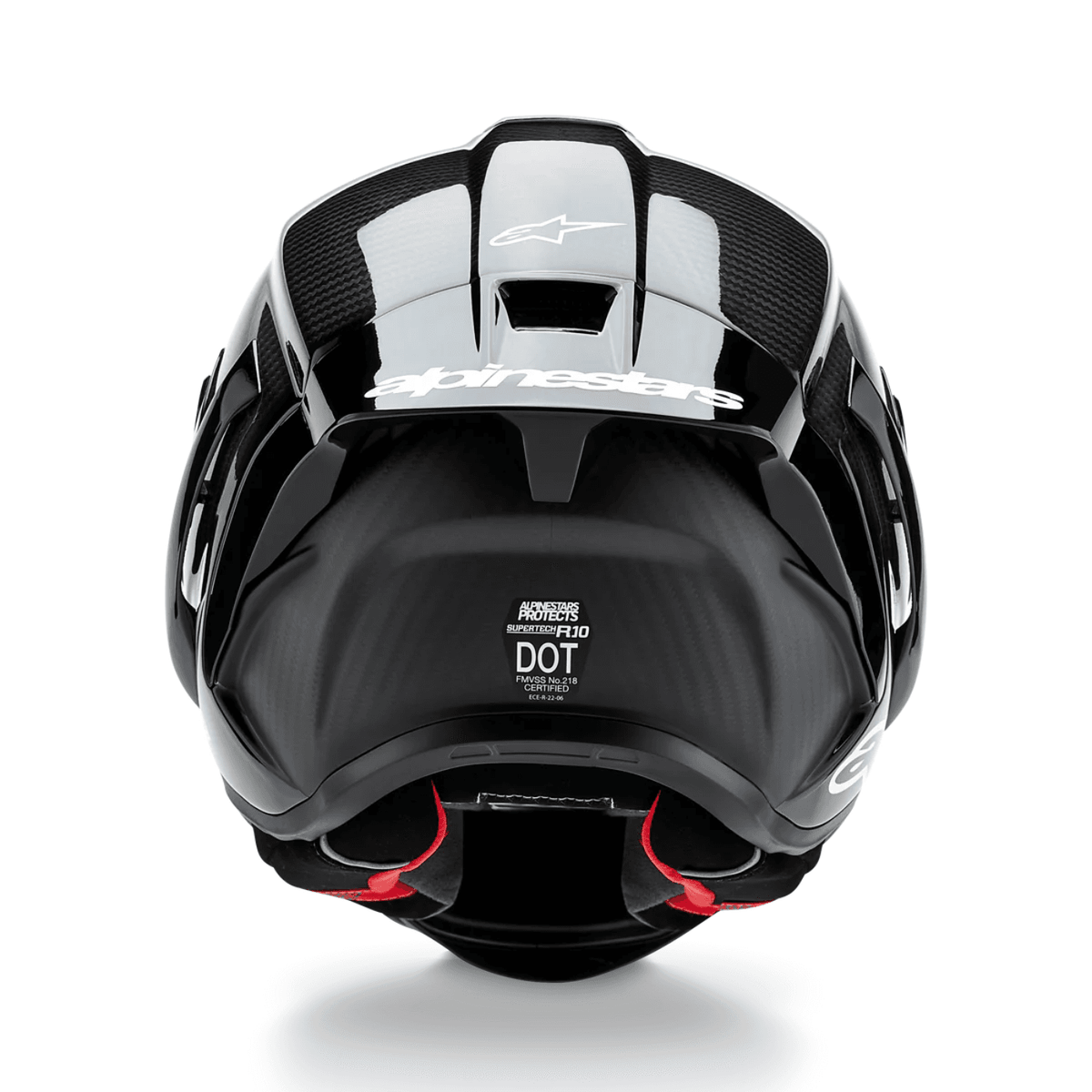 Alpinestars Supertech R10 Element ECE 06 / FIM Full Face Helmet Gloss Black / Carbon / Silver