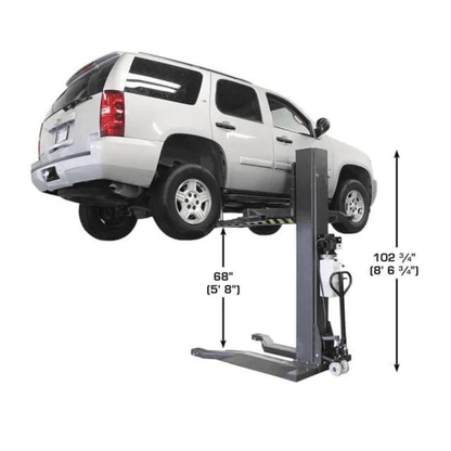 Atlas Single-Post Lift 6000 Lb – Capacity Portable – ATEXH-PSP-6000-FPD