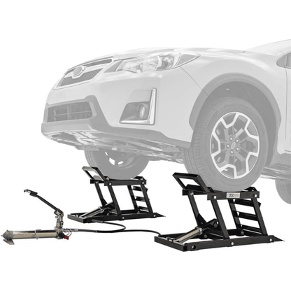 Black Widow Hydraulic Underbody Access Car Lift with Ramp – 3,000 LB. Capacity per Pair