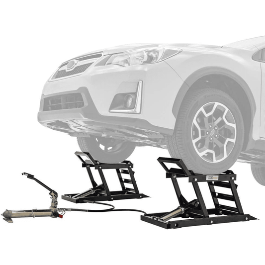 Black Widow Hydraulic Underbody Access Car Lift with Ramp – 3,000 LB. Capacity per Pair