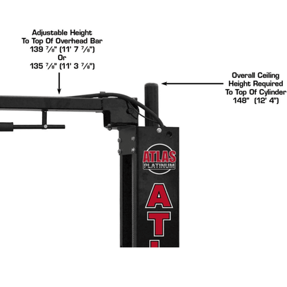 Platinum 10000 LB Certified 2-Post Lift – Atlas PVL-10