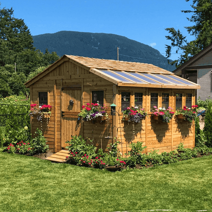 Cedar Sunshed Garden Shed | 12×12