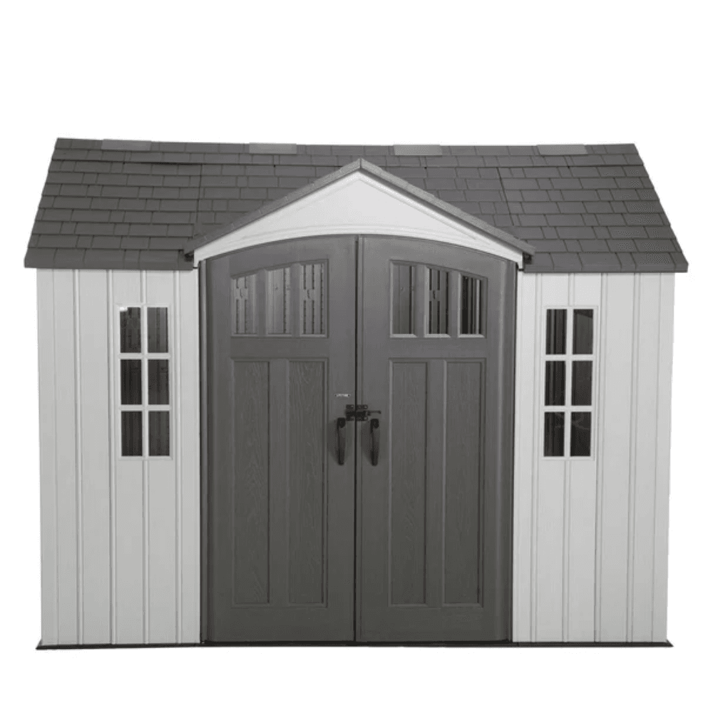Lifetime 10′ x 8′ Outdoor Storage Shed, Gray