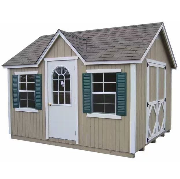 Little Cottage 12 x 10 ft Classic Wood Cottage Panelized Storage Shed