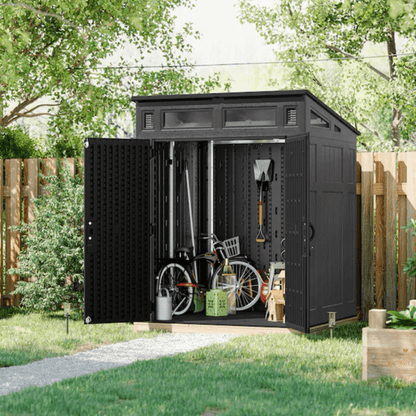 Suncast 6-ft x 5-ft Resin Shed Lean-to Resin Storage Shed (Floor Included)