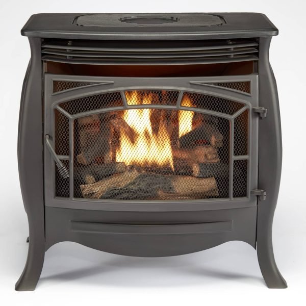 Duluth Forge Dual Fuel Ventless Gas Stove – 26,000 BTU, Remote Control, Matte Black Finish – Model# FDSR25