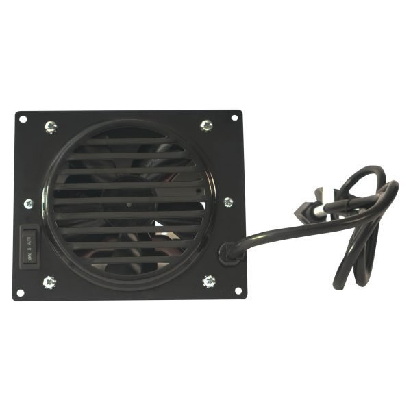 Fan Blower for MU Style Mini Hearth Gas Space Heaters – Black Finish – Model# 20UB100B-01