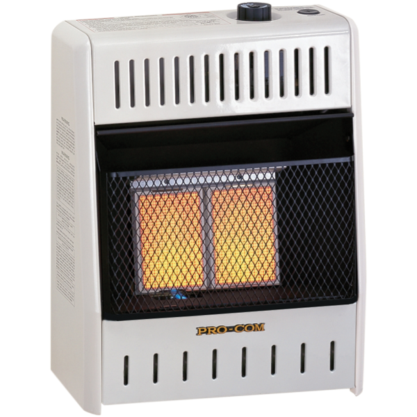 ProCom Reconditioned Dual Fuel Ventless Infrared Heater – 10,000 BTU, T-Stat Control – Model# MD2TPA-R