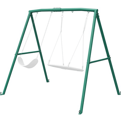 440lbs Extra Large Metal Swing Frame with 5 Hanging Hooks, Heavy Duty A-Frame Swing Stand