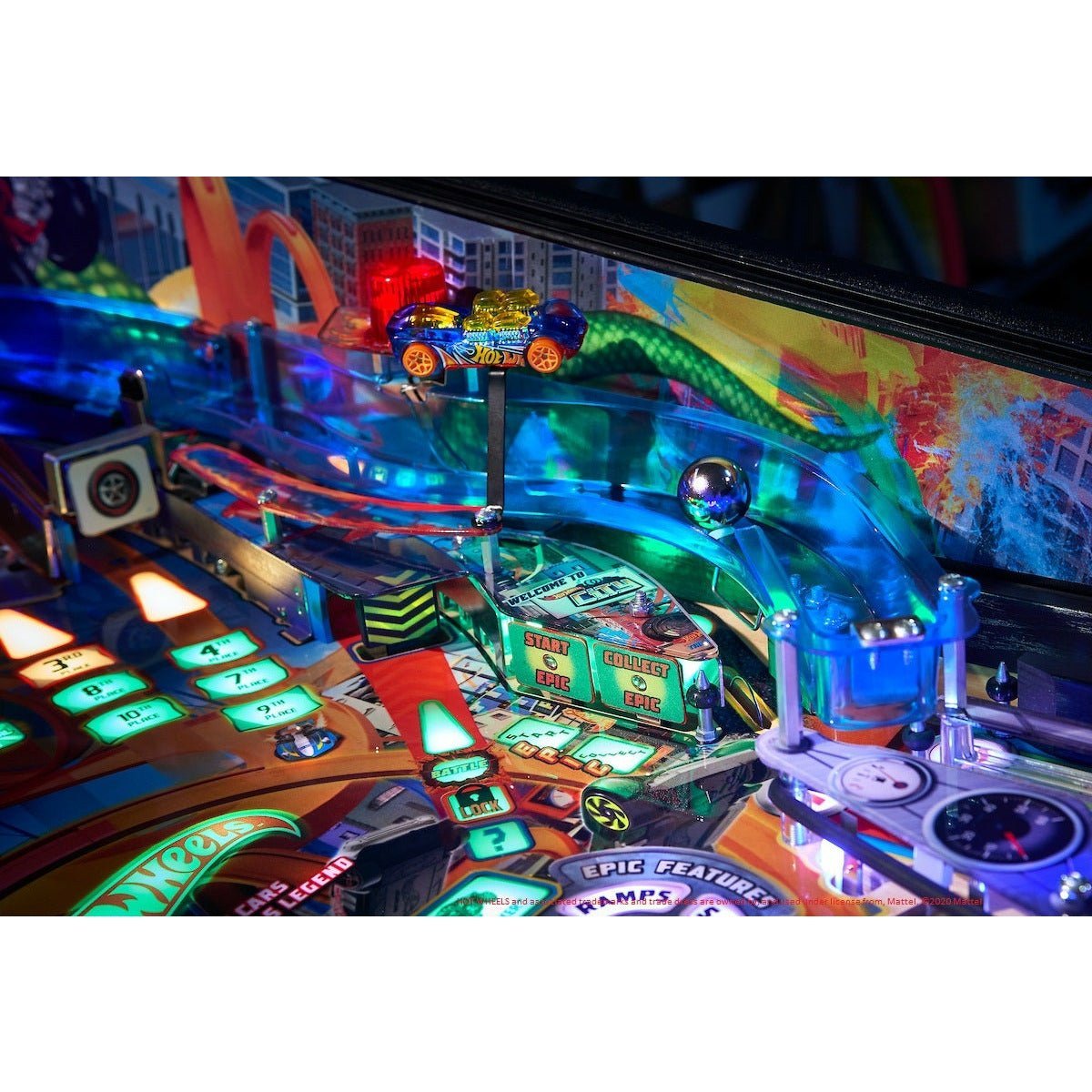 American Pinball Hot Wheels Deluxe Pinball Machine